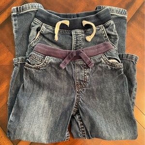 Two Pair Draw String Boys Jeans Size 3T